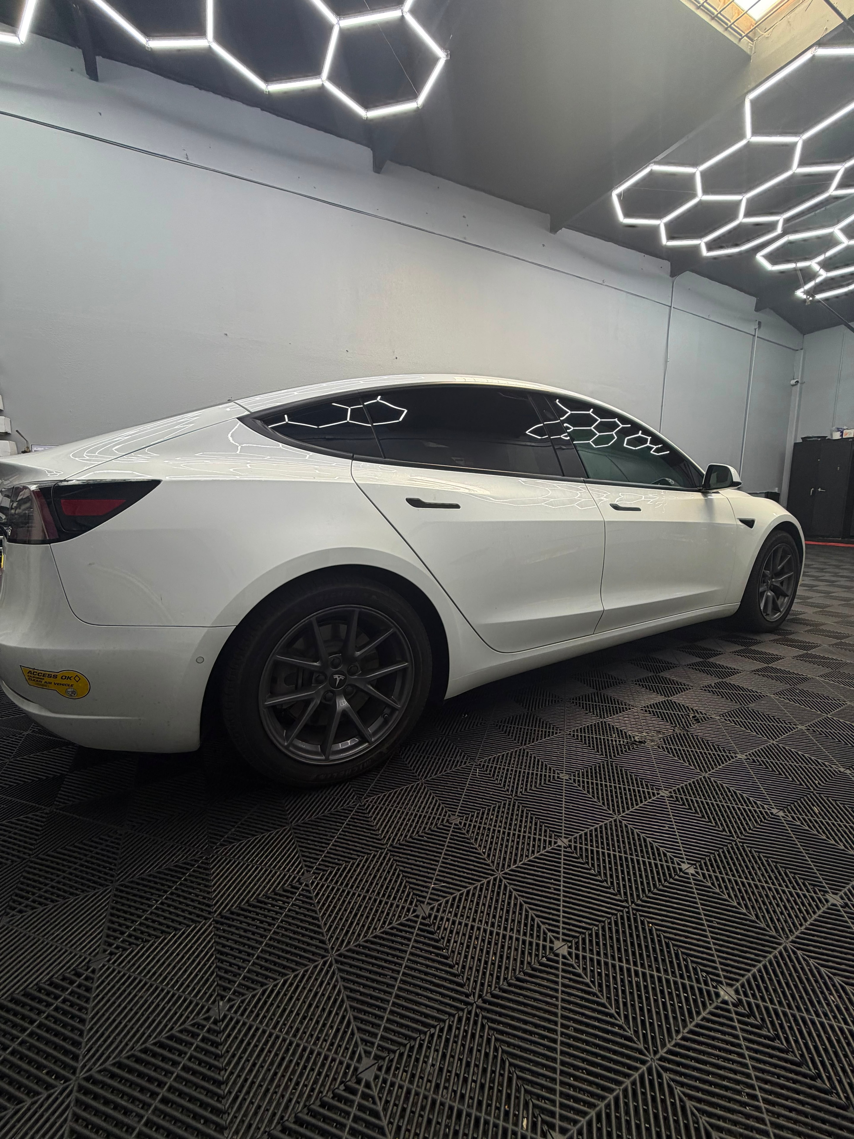 Tesla Model 3 (White) — Window Tint